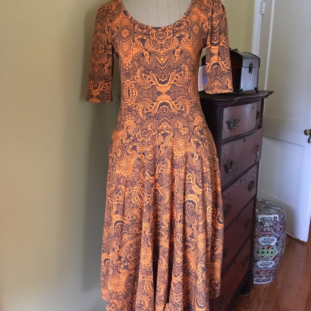 Lularoe boho eye-of-god print Nicole dress!